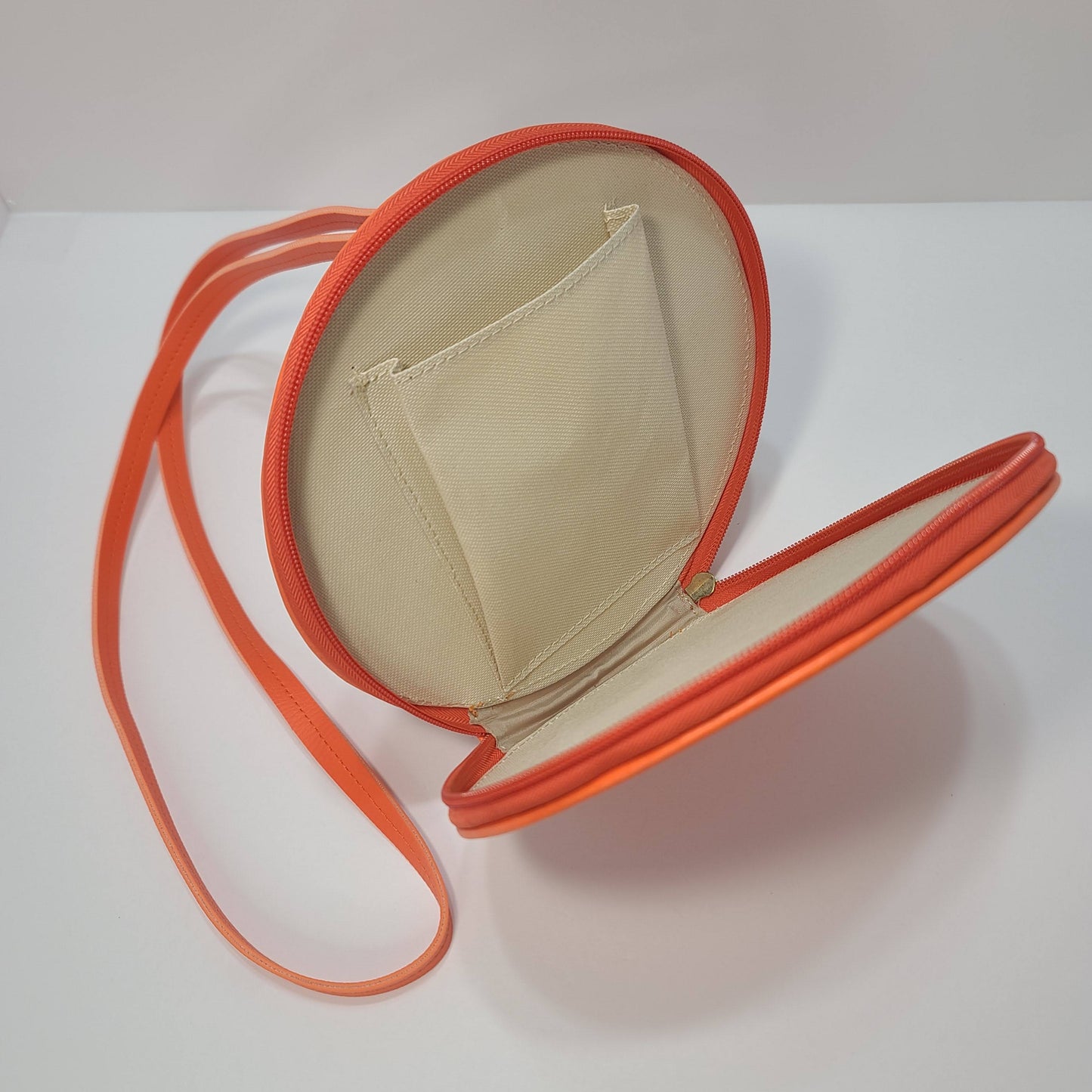 Round Cross Body Bag, Orange