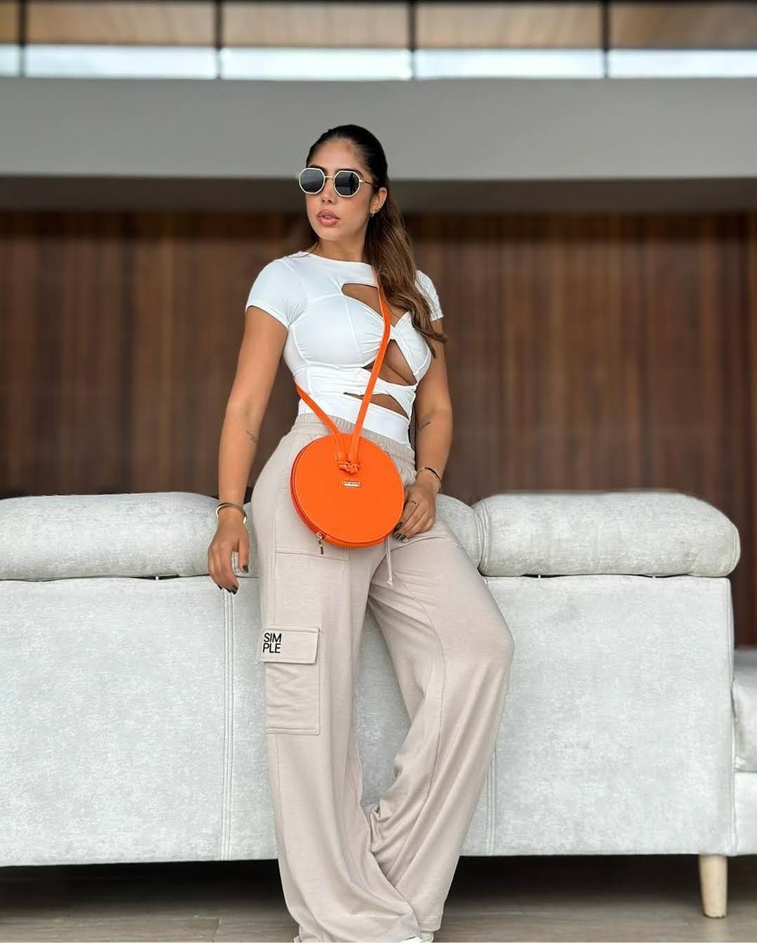 AB Round Cross Body Bag