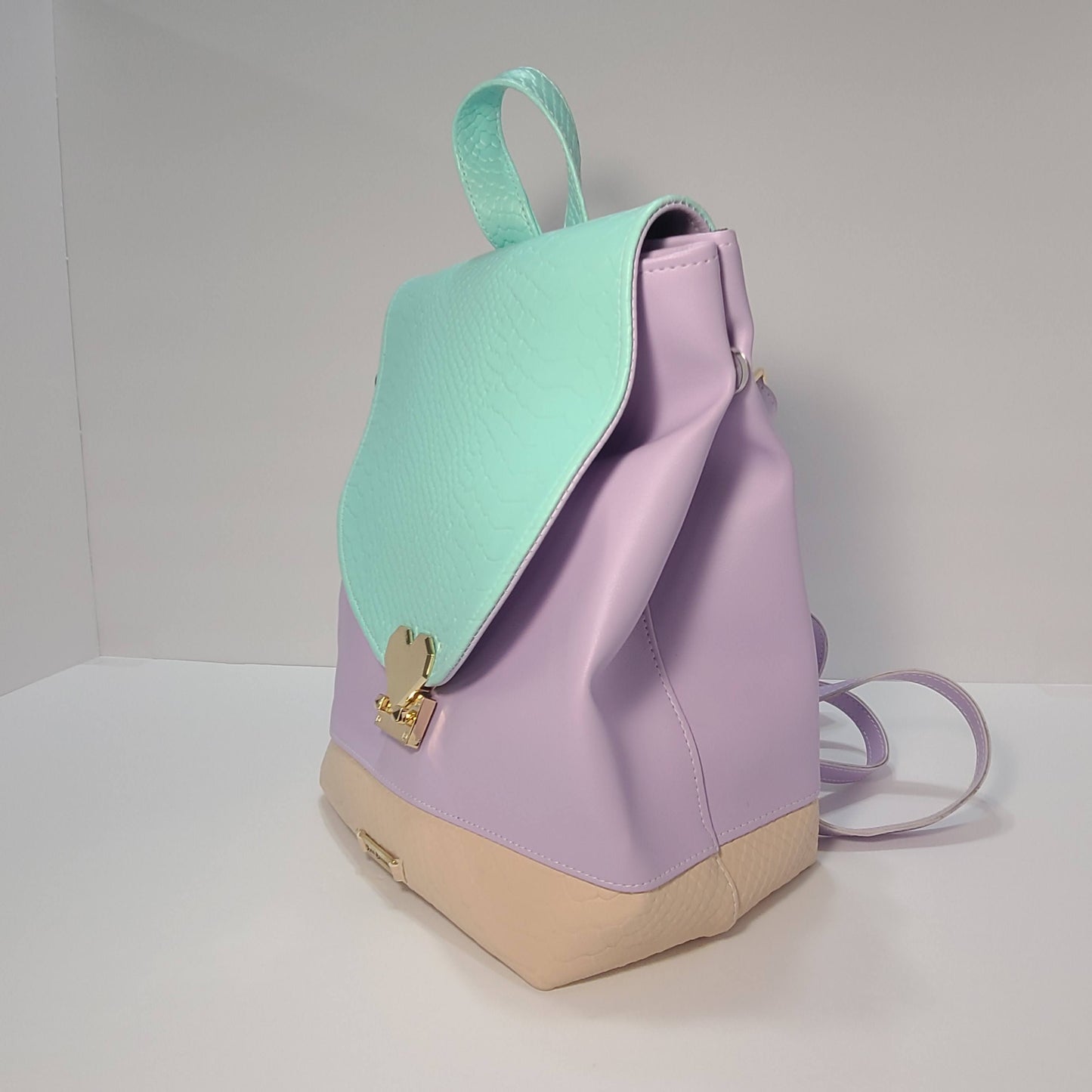 Heart - Backpack Purse, Lavender