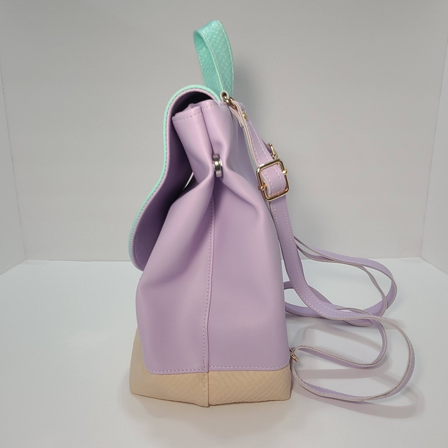 Heart - Backpack Purse, Lavender