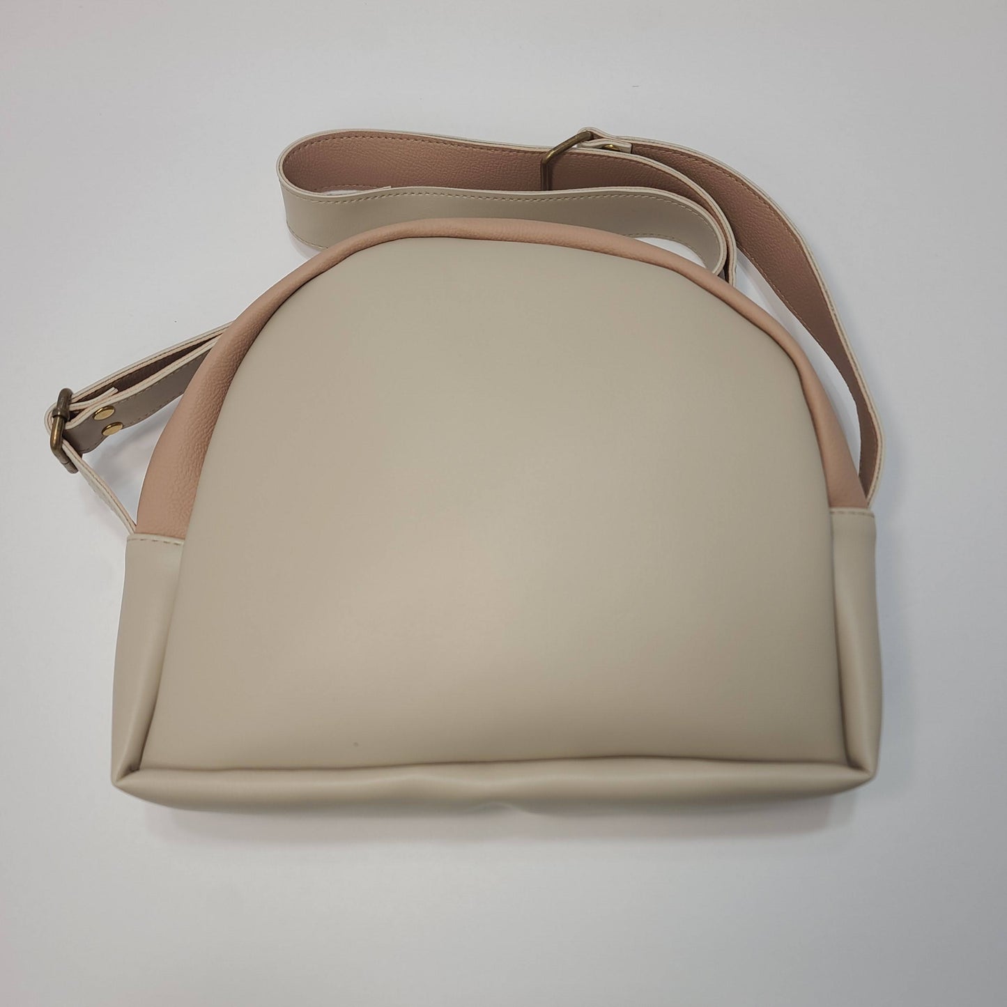 Hands-Free Embroidered Bag, Nude